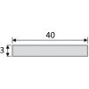 Effector - Jednoduchý profil (EASY) - B04 - Dĺžka 1 m - Farba Striebro