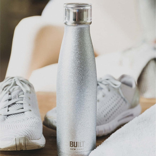 Built Termofľaša Double Walled Stainless Steel Water Bottle Silver 480 ml