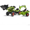 FALK Claas Šľapací Traktor Bager Claas Arion 410 s čelným nakladačom a vlečkou, od 2 do 7 rokov