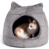 Kukaň pre mačky Best Friend Meow Hut - tmavá - 47 x 47 cm