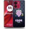 Picasee silikónový prehľadný obal pre Motorola Edge 40 - COONDA chlupatka - tmavá