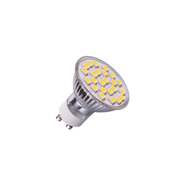 LED žiarovka 24-SMD 5050 GU10 studené svetlo 230V od 7,8 € - Heureka.sk