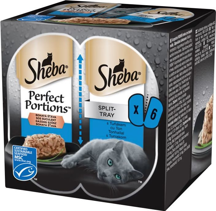 Sheba Perfect Portions s tuniakom 3 x 75 g