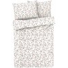 Livarno home Posteľná bielizeň zo saténového mikrovlákna, 200 x 220 cm, (kvety/biela) (100390118)