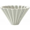 Origami dripper S porcelánový silver