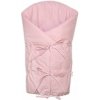 Baby Nellys Klasická retro zavinovačka Nature šněrovací s výplní Pudrová