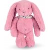 DOUDOU Plyšový králíček s šátkem - 35 cm - růžová