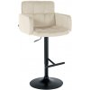 Barová stolička Los Angeles velvet, krémová