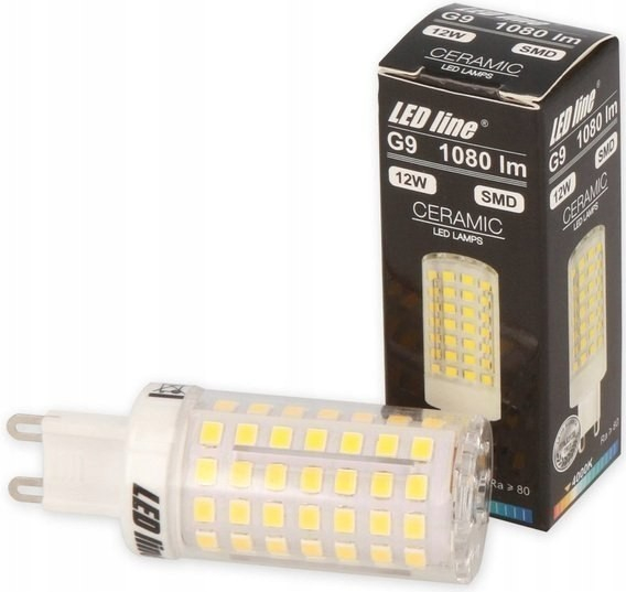 LED line LED žiarovka G9, 12W, 1160lm, LED line [248924] Studená biela