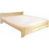 Drewmax Dřevěná postel 140x200 LK118 (Barva dřeva: Borovice)