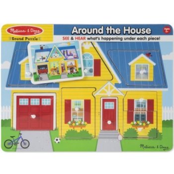 Melissa & Doug okolo domu puzzle so zvukom