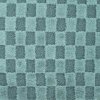 Strima High Low Checked Fur - Dark Dusty Mint