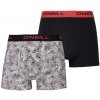 Pánske boxerky O'Neill, FROZEN LEAFS 2PACK čierna,biela,červená XL