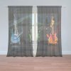 Sablio Záclony Gitary: 2ks 150x250cm
