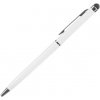 Stylus + Pero na písanie, biele (telefóny, tablety, dotykové obrazovky)