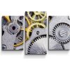 Sablio Obraz - 3-dílný Hodinový strojček - 75x50 cm