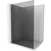 Mexen Kioto L, sprchová zástena Walk-In 90 x 200 cm, 8mm šedé sklo, zlatý matný profil, 800-090-103-55-40