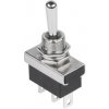 Trojpolohový páčkový vrátny prepínač ON-OFF-ON, 3-pin, 12V PRK0100
