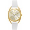 MINET Bielo-zlaté dámske hodinky s číslami ICON WHITE CHARM