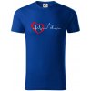 Nemecký ovčiak ekg - Tričko z organickej bavlny - S ( Kráľovská modrá )