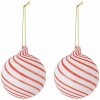 Sklenené vianočné gule v súprave 2 ks ø 8 cm Zwirl – Bloomingville