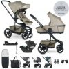 EASYWALKER SET Kočík 4v1 Harvey⁵ Premium Pearl Taupe XXL RWS + CYBEX Aton B2 i-Size
