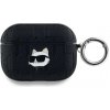 Karl Lagerfeld puzdro gumené Apple Airpods Pro KLAPPGCHPK čierne