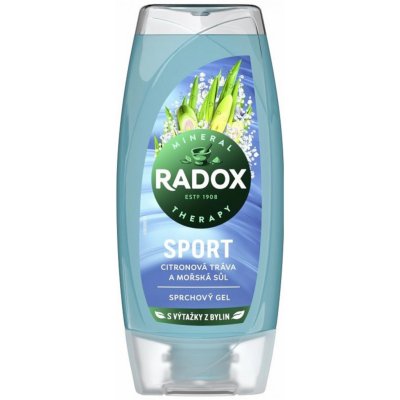 Radox Sport Sprchový gél s citrónovou trávou a morskou soľou pre ženy 225 ml