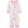 CARTER'S Overal bez nožičiek na cvoky Sleep&Play Pink Palm dievča 6m