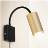 Brilagi | Brilagi - Flexibilná nástenná lampa SELE 1xGU10/30W/230V čierna/zlatá | BG1379