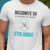 Tričko s potlačou STOLÁR Dámsky Biela 3XL