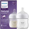 Avent Natural Response priehľadná fľaša s cumlíkom pre podporu rytmu pitia 125 ml