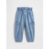 GAP Baby džínsy Paperbag Horseshoe Modrá 4YRS