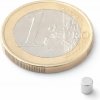 SOLLAU Neodymový magnet valec D 3x3 mm, Neodym, N42, ponikelovaný