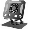 Verk 04135 Otočný držiak na tablet s ventilátorom, USB, čierny