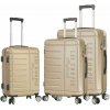 Cestovné kufre set 3ks Lee Cooper Brighton S, M, L 196 L šampanská