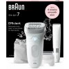 Braun Silk·épil 7 7-441, Biely/Strieborný + mini zastrihávač chĺpkov