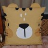 Dekoračný vankúš Tiger 40 × 40 cm (Detský vankúš s motívom tigra do detskej izby alebo hracieho kútika)
