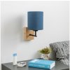 | Brilagi - Nástenná lampa NUBILA WOOD 1xE27/25W/230V dub/tmavomodrá | BG1561+BG1575