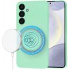 Techsuit SoftFlex MagSafe – puzdro na Samsung Galaxy S24 Plus – mätovozelený KF2336826