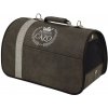 Prepravná taška pre mačky a psov Premium Grey 50×27×26 cm (Luxusná cestovná látková prepravka pre mačku alebo malého psa)