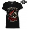 Dámské Triko BLACK HEART PIN UP SKULL Barva: Černá, Velikost: M - XL - doprava zdarma