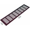 MPkovania SRL - ALFA vetracia mriežka 100 x 800 mm, 800 mm, 100 mm, BRM - bronz matný (C33)