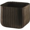 Keter Cube Planter M Květináč 30 x 30 x 30 cm hnedý