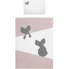 6-dielne posteľné obliečky Belisima Mouse 90/120 ružové