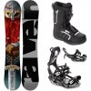 Raven Dwarf snowboard + Raven Fastec FT360 black viazanie + Raven Target ATOP obuv - 157 cm + M (EU 39-42)