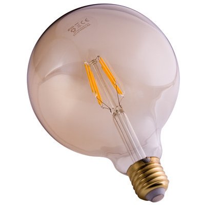 LEDtechnics LED žiarovka E27 G125 filament X8 RETRO biela teplá 8W