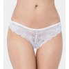Kalhotky Triumph Tempting Lace Brazilian String 0003 000M - Farba: 0003 Biela, Veľkosť: M