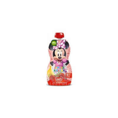 Hami Disney Minnie kapsička JAHODA A BANÁN pasterizovaný ovocno-zeleninový príkrm (od ukonč. 6. mesiaca) 1x110 g