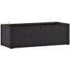 STEFANPLAST Samozavlažovací kvetináč NATURAL DELUXE 100x43x33cm antracit